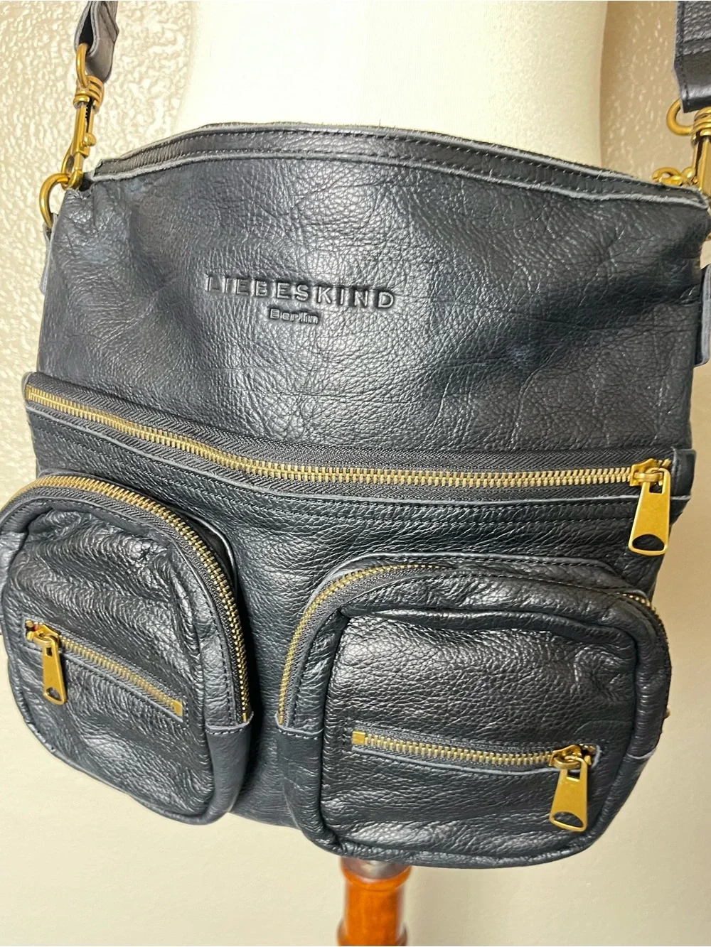 Liebeskind black leather crossbody